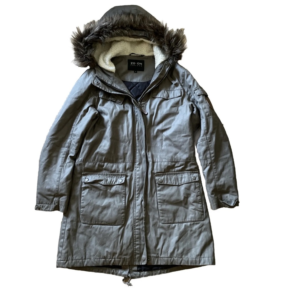 ZO ON Iceland Parka Women’s Jacket Olive Green Size 38 Medium